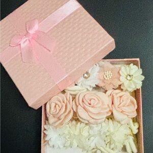 Gorgeous Little Girls Handcrafted 3pc Floral Headbands